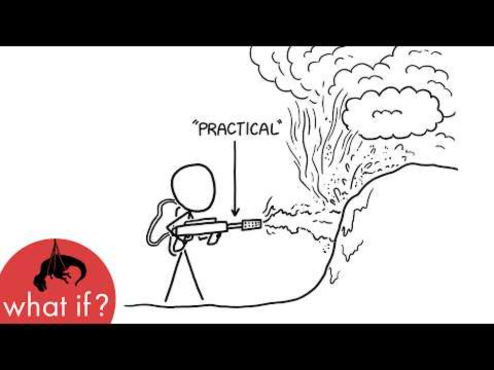 What if you used a flamethrower as a snowblower?