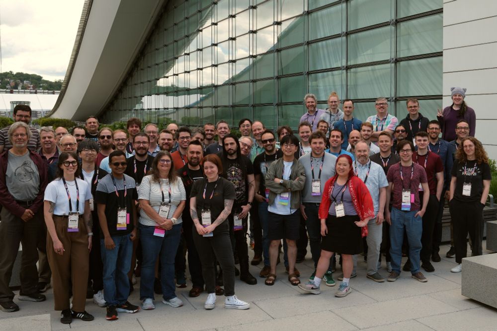 The attendees of the Python language summit