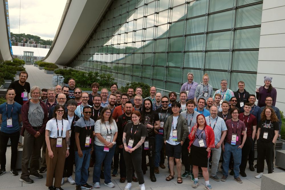 The attendees of the Python language summit, alternative angle