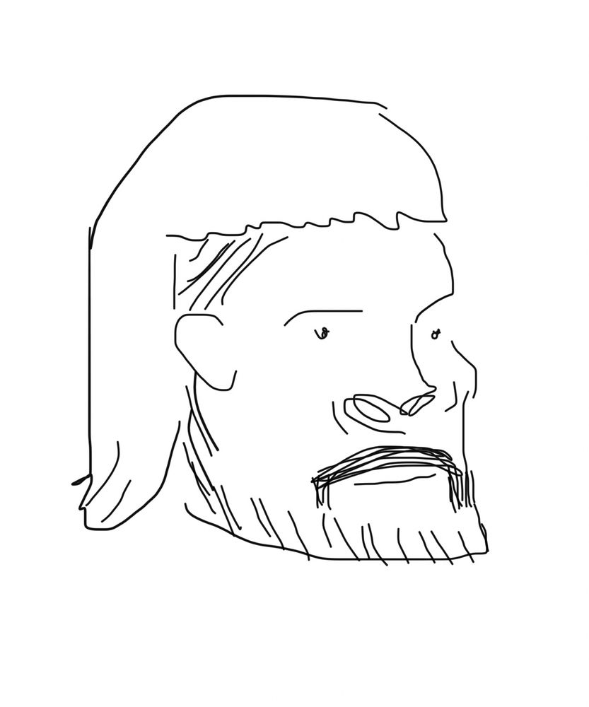 quite an unflattering sketch of Leo from MAFS UK 
