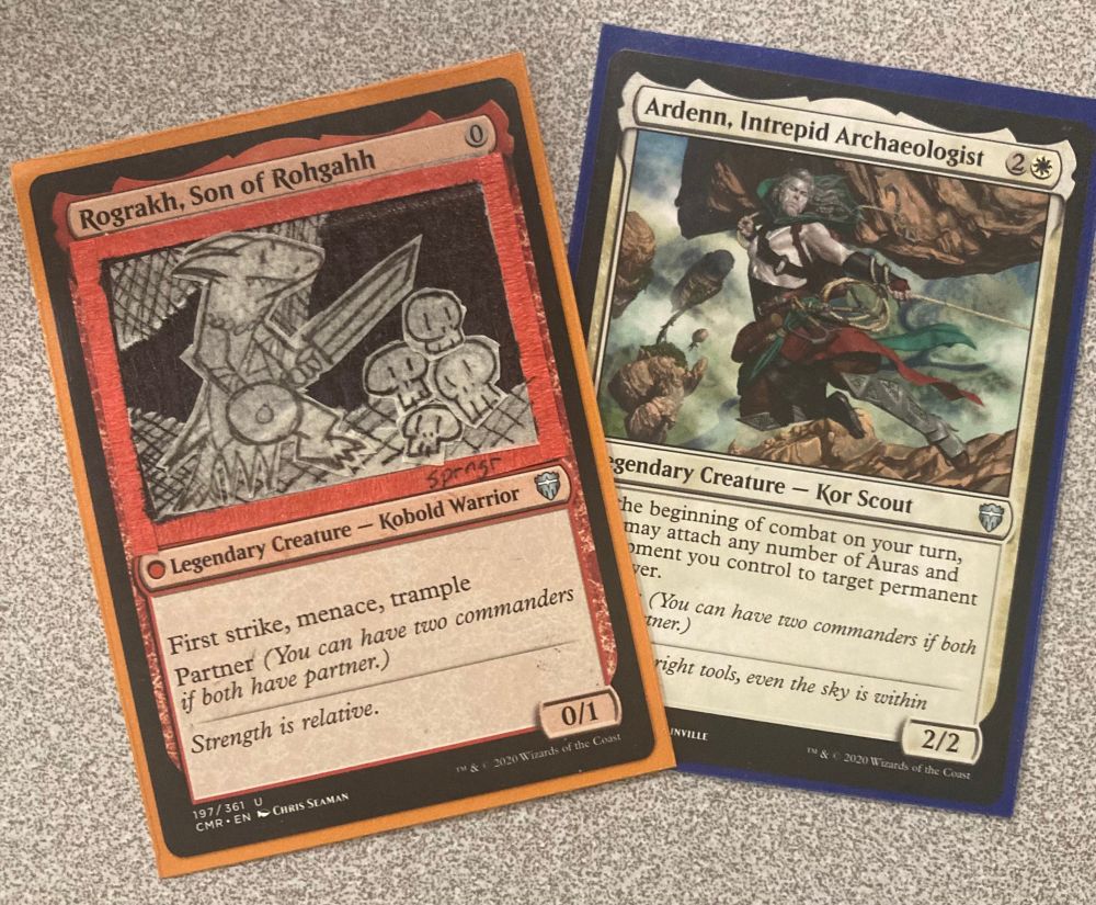 A fantastic tape/collage alter of Rograkh and Ardenn