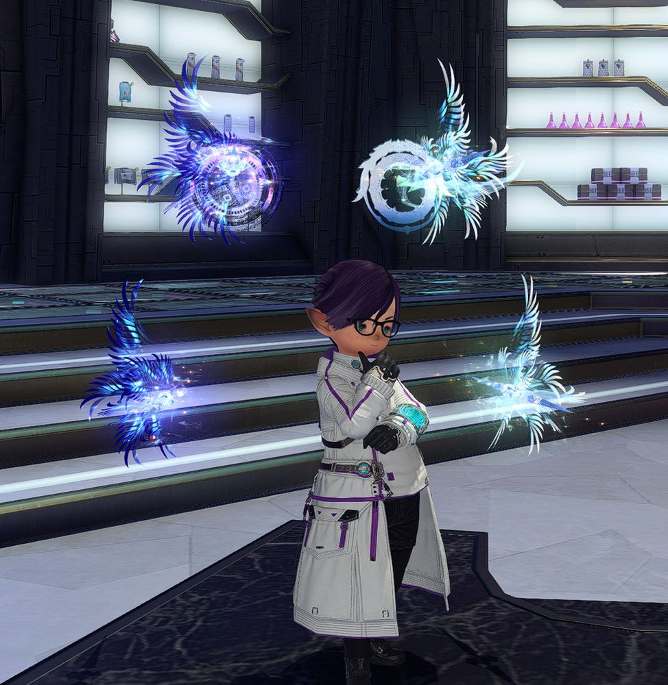 Healing Chestpiece from M7S dyed with Pure White Primary and Metallic Purple Secondary