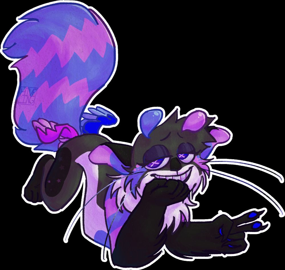 a fullbody drawing of funky the alien