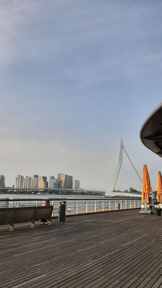 Bild von der Promenade, Wasser, Häuser im Hintergrund, Abendhimmel