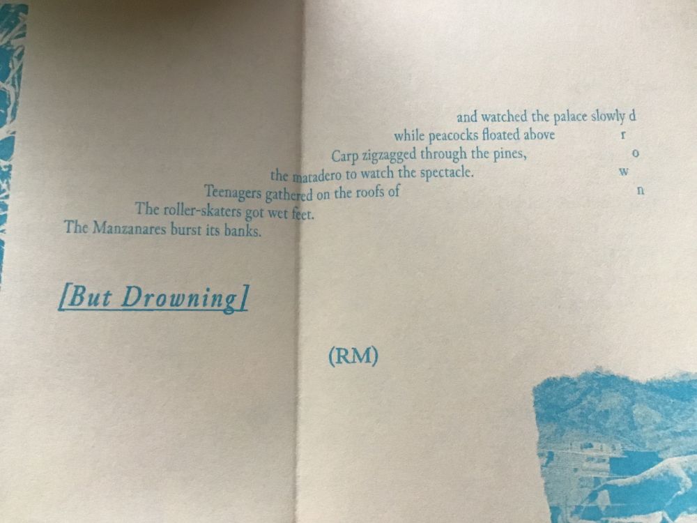 Photograph of the poem [But Drowning] from the sumer 2025 issue of The Paper
