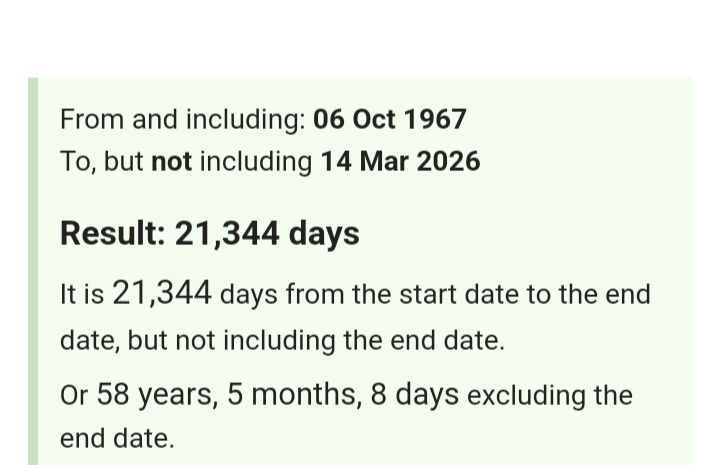 Calculation from Missy birthday to pi day 2026