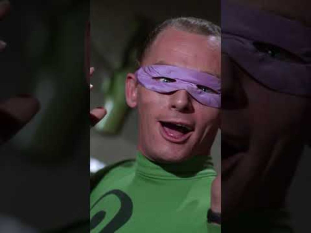 "riddler, you FIEND!!"  says sassy Robin