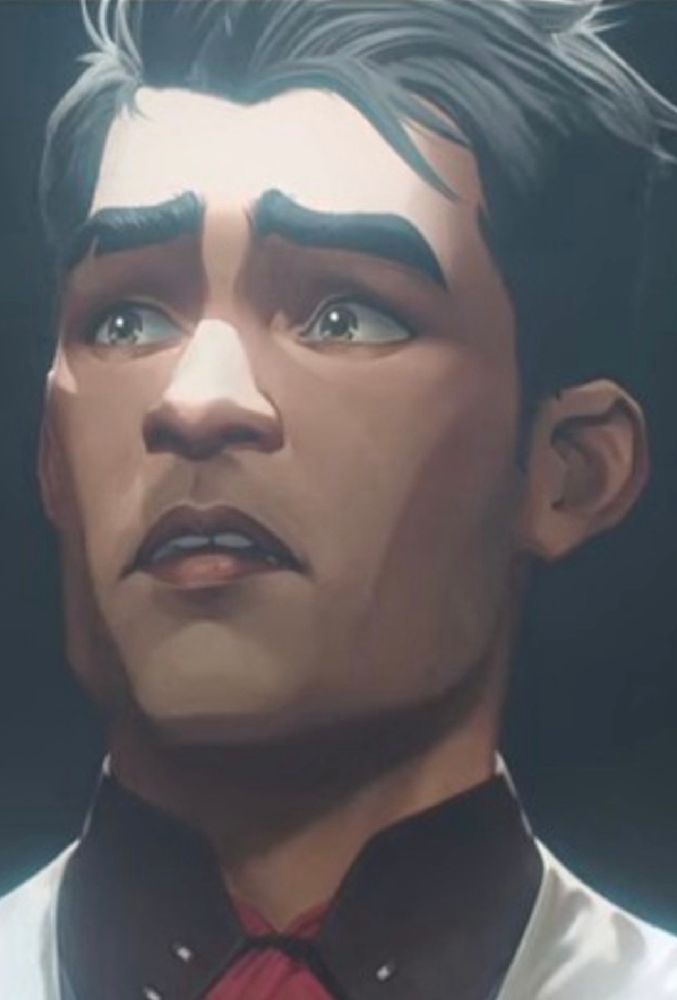 A screenshot of Jayce Talis from Arcane, S1ep2