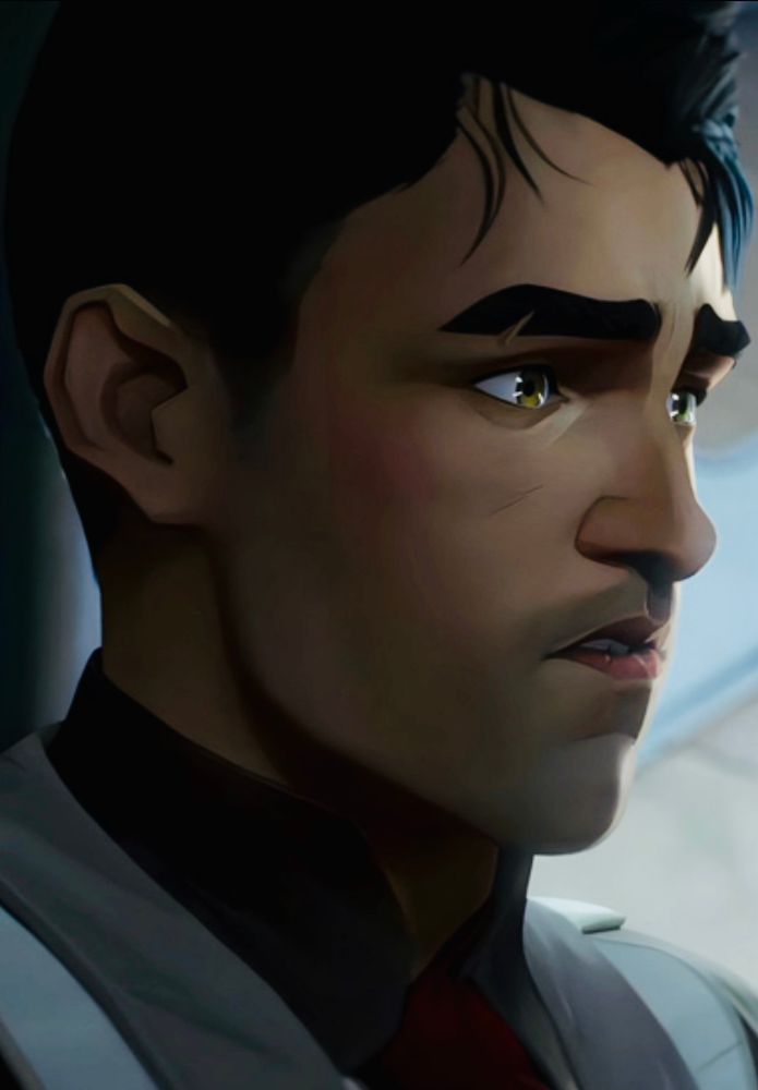 A screenshot of Jayce Talis from the second half of season 2, act 1, episode 2 of Arcane.