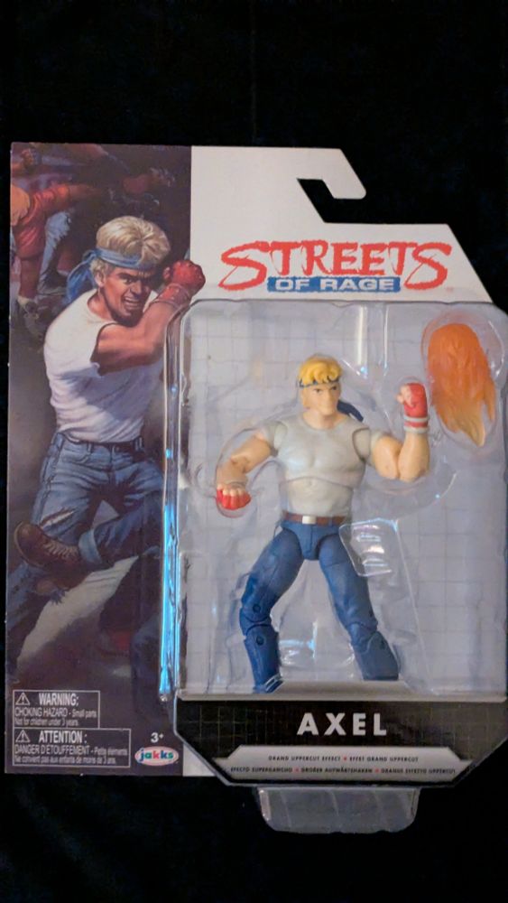 An action figure of Axel Stone from the Streets of Rage series.