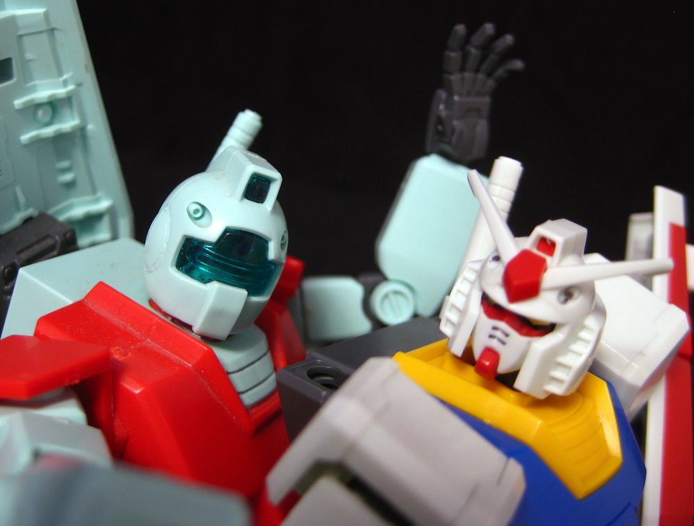 HGUC RGM-79 GM and HGUC [Revive] RX-78-2 Gundam