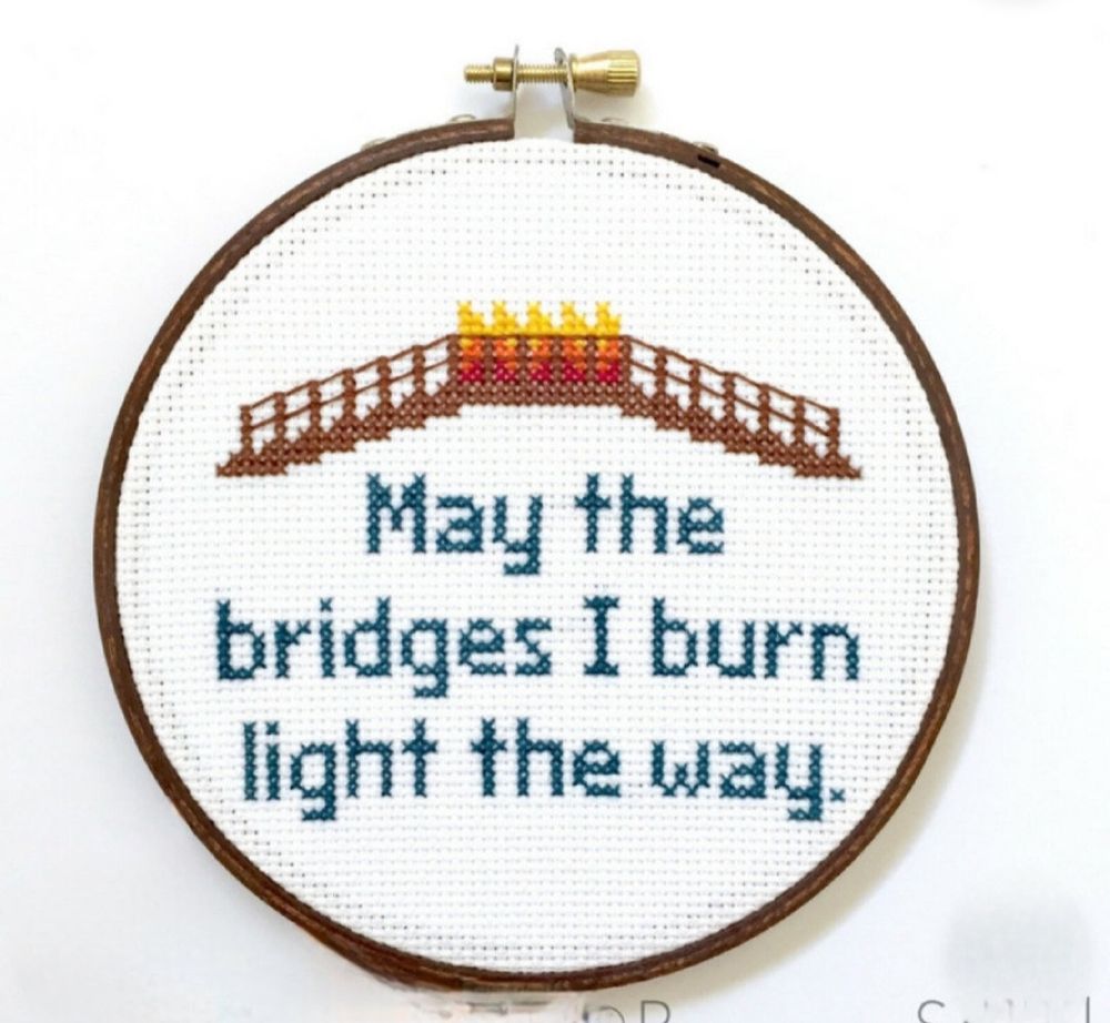 Rejection is Protection every single time. Quote: "May the bridges we burn light our way."