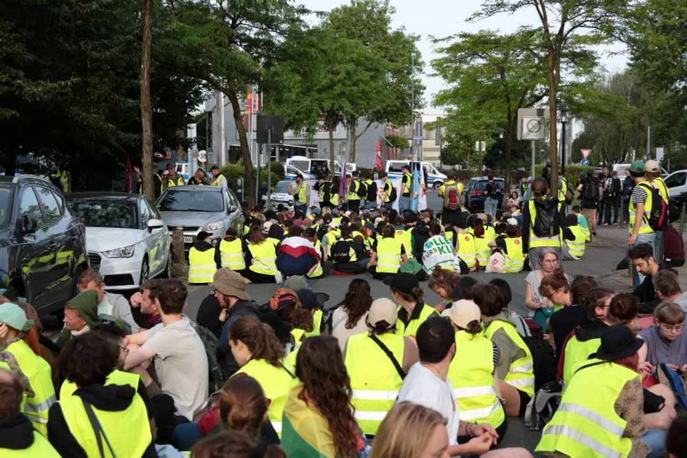 Überblick sitzblockade