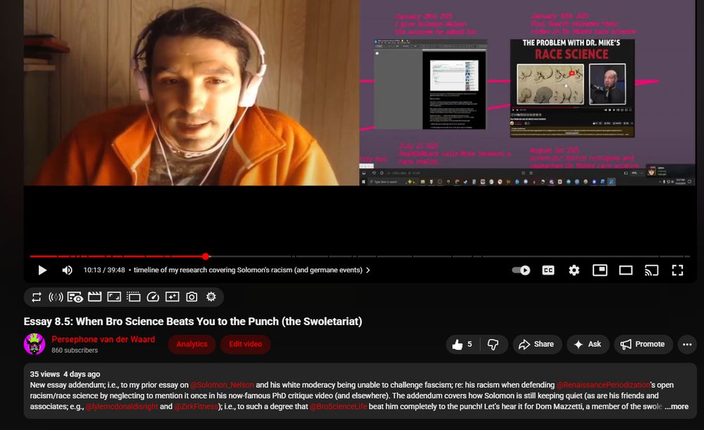 Me tagging Solomon in my video reading of my second essay on him.