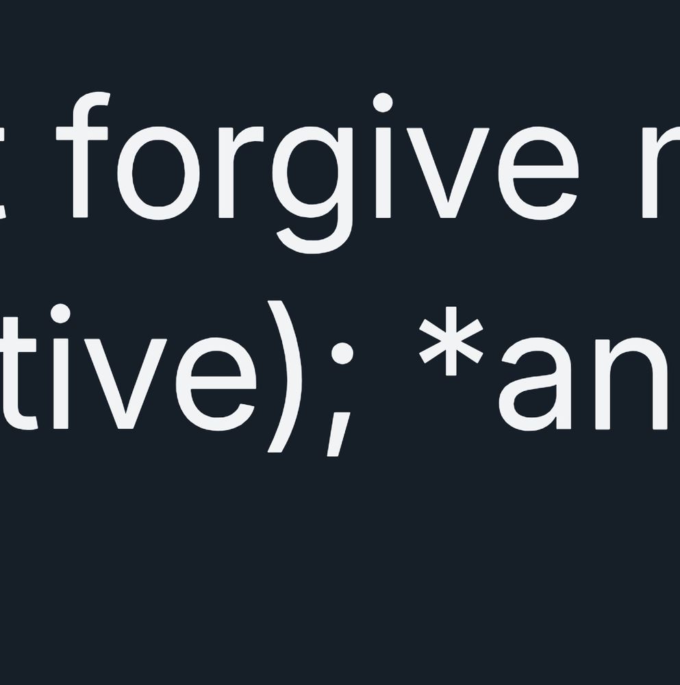 screenshot of the offending semicolon