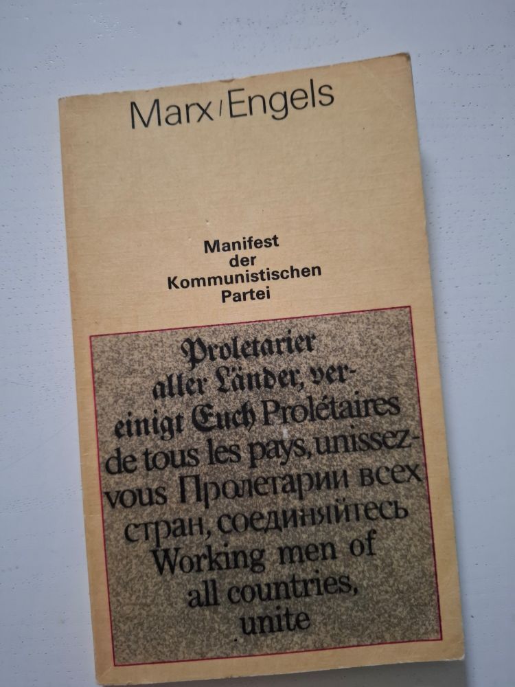marx/engels "manifest der kommunistischen partei" 