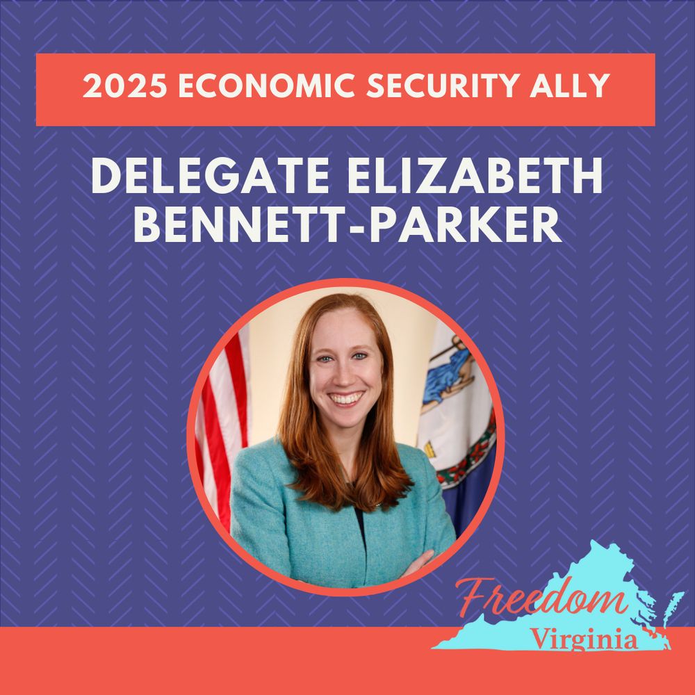 2025 Economic Security Ally Delegate Elizabeth Bennett-Parker Freedom Virginia