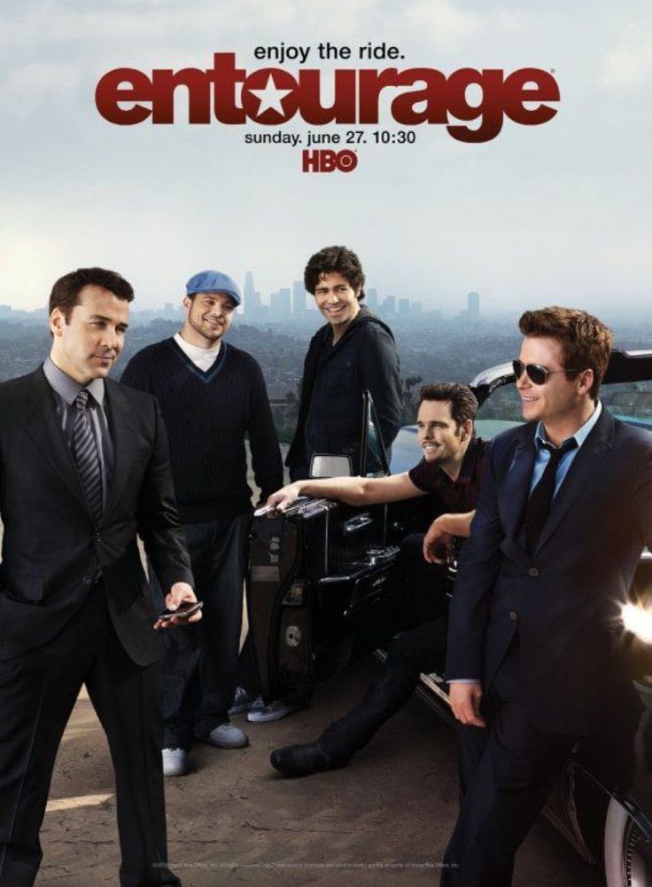 Poster of HBO’s TV show Entourage. 