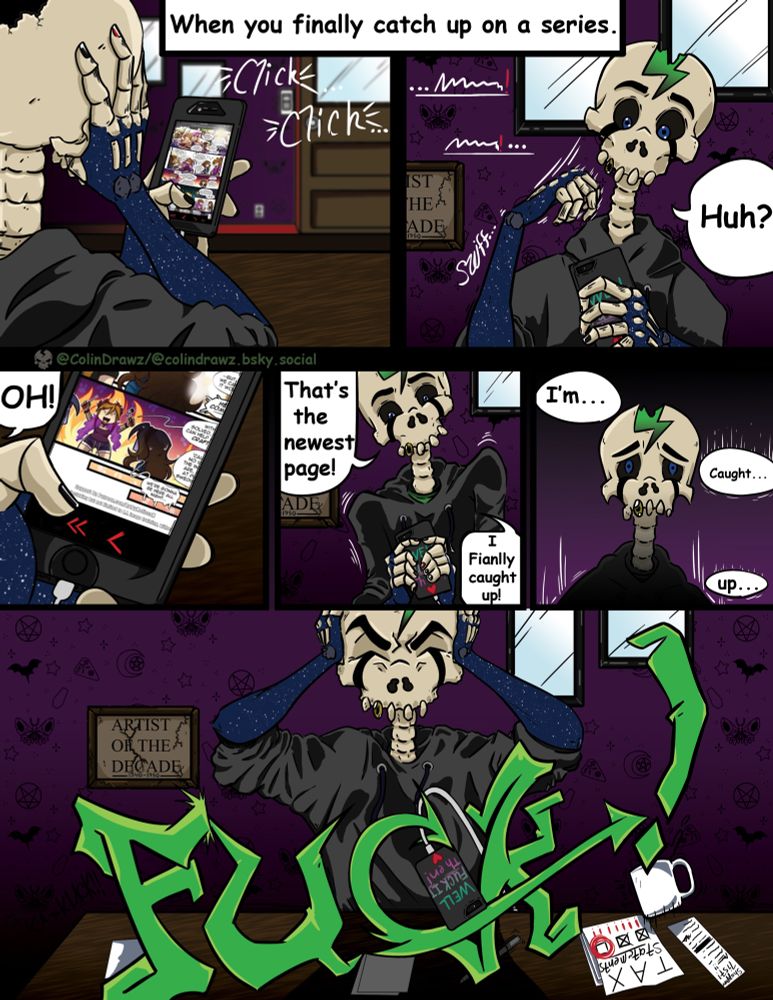 The first finished comic I've ever done complete with typo