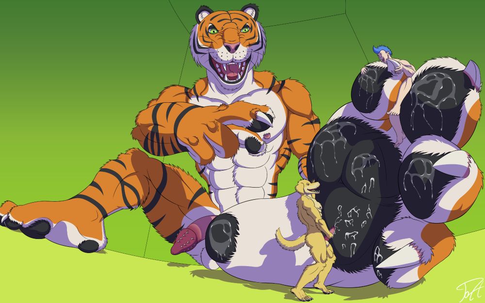 A macro needs to train micros:
Santiago is training these micros so that they can achieve all the goals he wants. It's a team effort to satisfy this tiger. Federico has to cover as much as he can with his cum. and Julius has to lick as many parts as he can. it's a great pleasure and it looks like they won't stop 😍
I hope you like it 😁