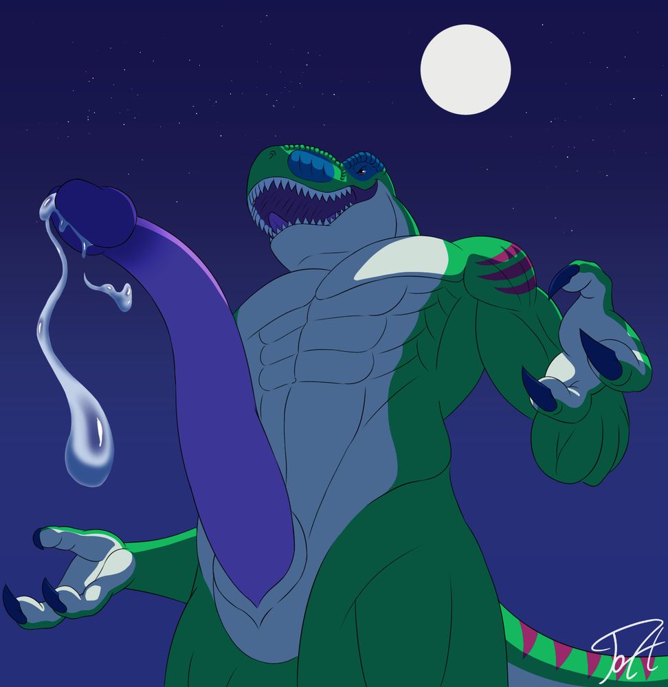 At night everything is more blue, except if there is a light source

Hugo was horny all day long!, what will happen next? 😏
