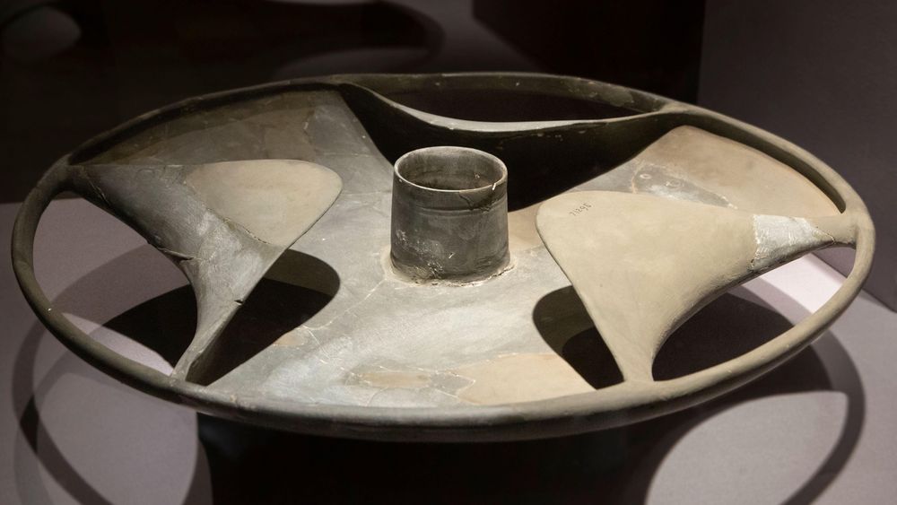 This unique disk-shaped bowl, found in a 5,000-year-old Egyptian tomb, has puzzled archaeologists for nearly a century.