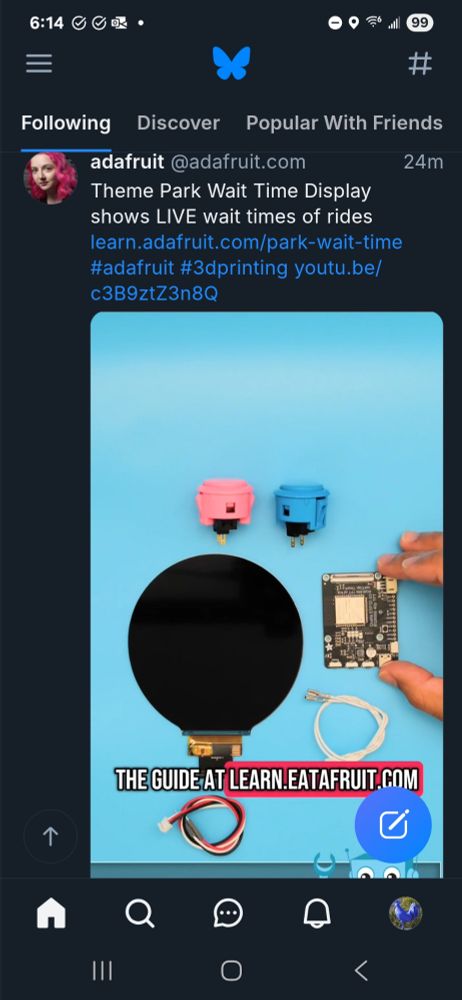 Subtitle on video directs viewers to "learn.eatafruit.com", rather than learn.adafruit.com. 