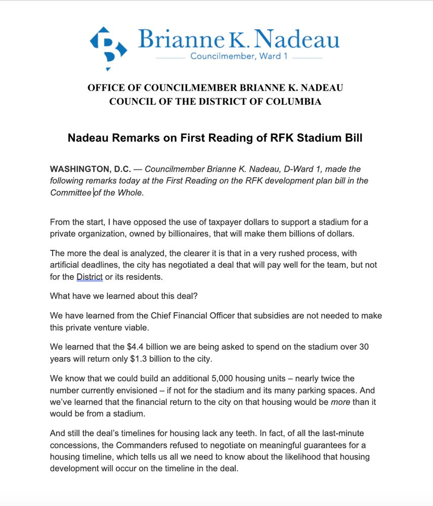 Full text of remarks. Can be read in html at link in post.
