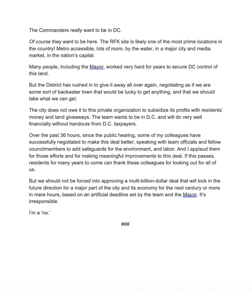 Text of statement. Can be read in html at link in post.
