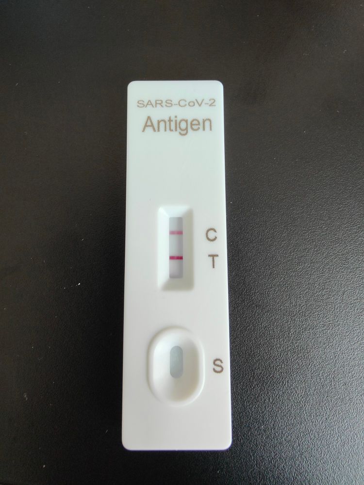 Image of my Positive SARS-CoV-2 Selftest