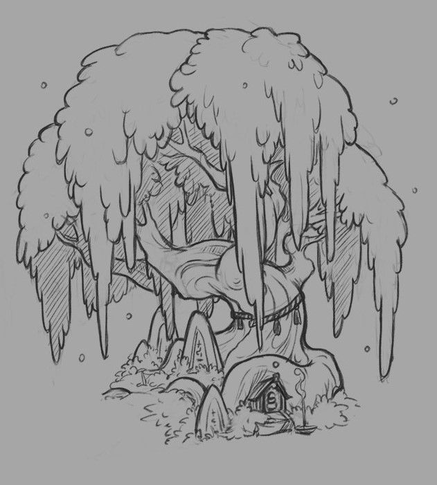 Croquis de l'arbre sacré