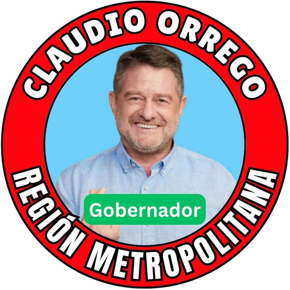 Vota + 
C L A U D I O 
Orrego

Gobernador por la Región Metropolitana 