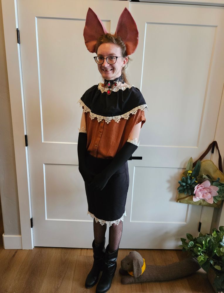 a photo of me dressed as kishoh (described in the next photo). 