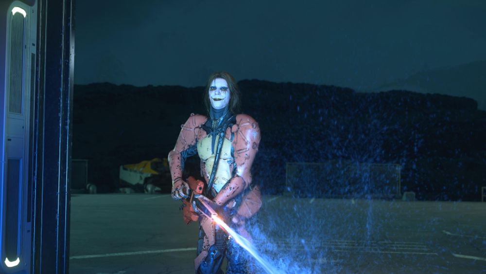 Higgs with his guitar weapon