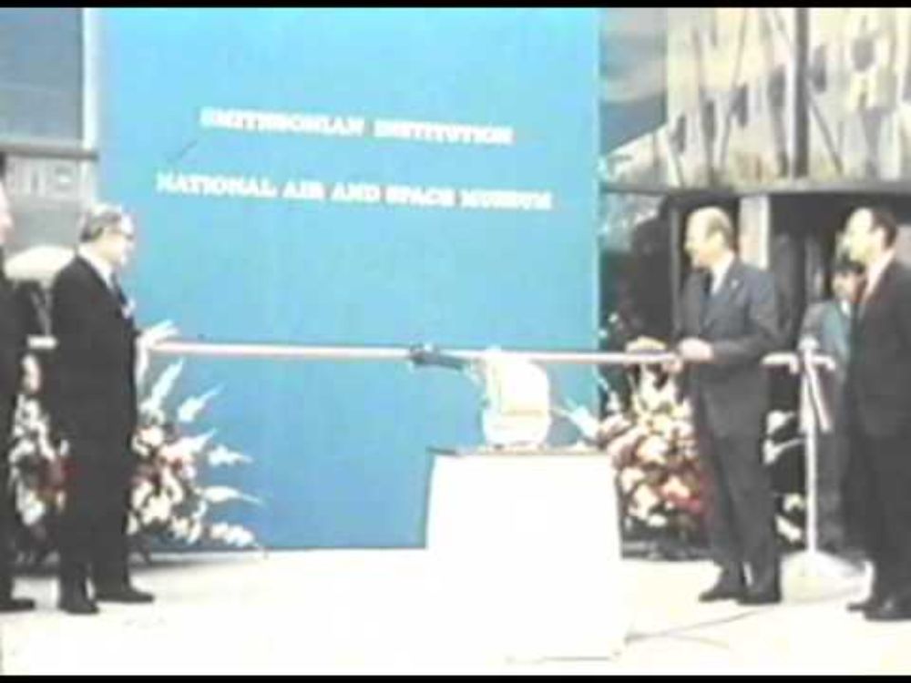 Ribbon Cutting to Open the National Air and Space Museum - July 1, 1976