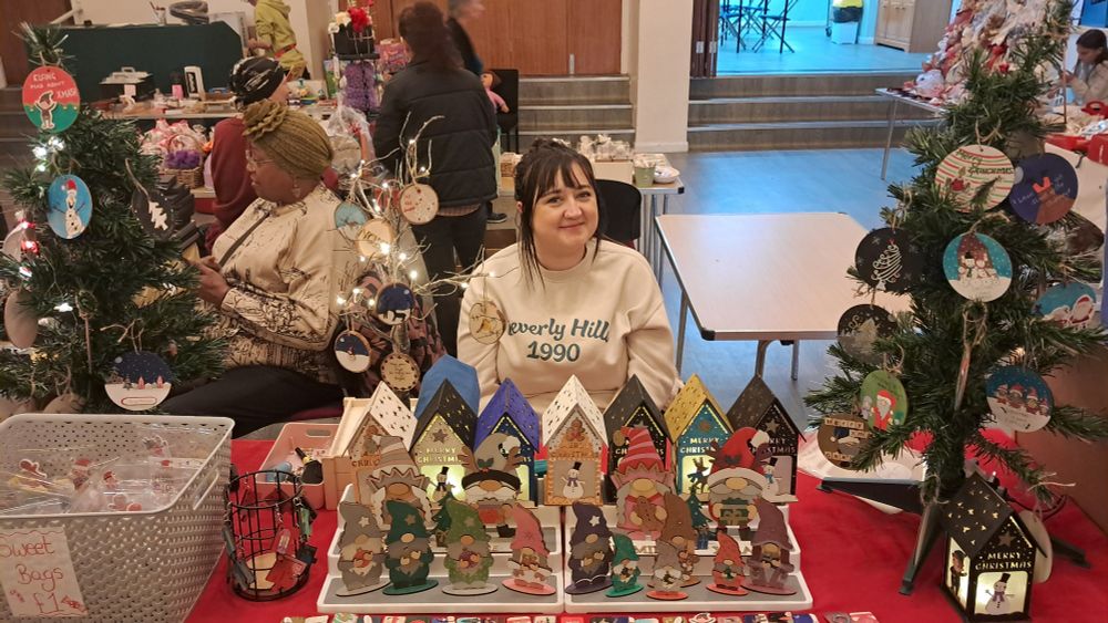 Christmas stalls at Victoria Centre