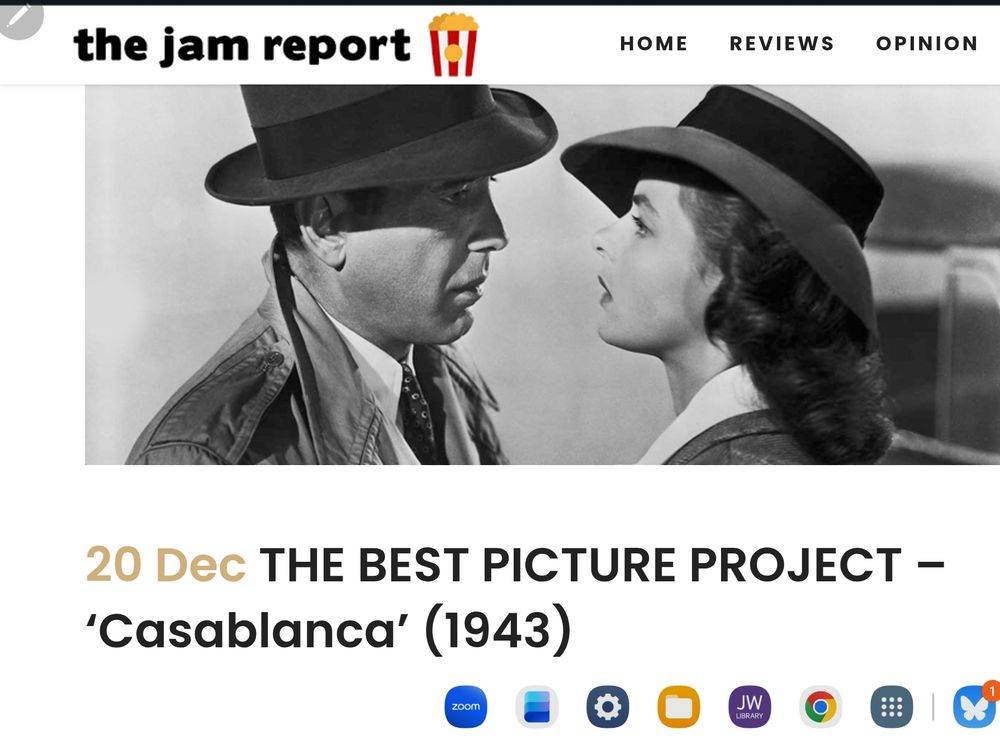 Humphrey Bogart and Ingrid Bergman poster from movie, Casablanca, 1944.