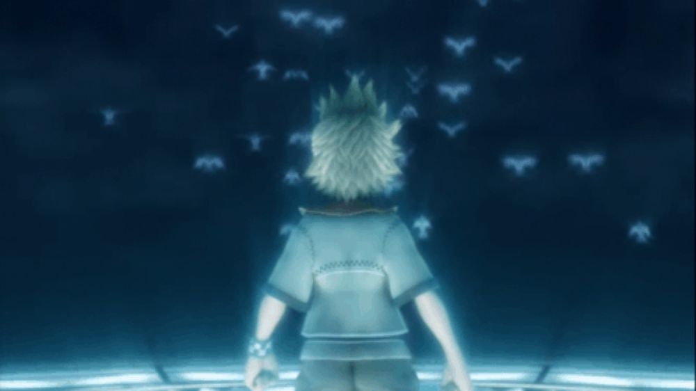 Roxas Watches The Birds Fly Away Kingdom Hearts GIF