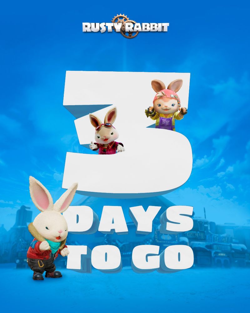 Rusty Rabbit, 3 days to go