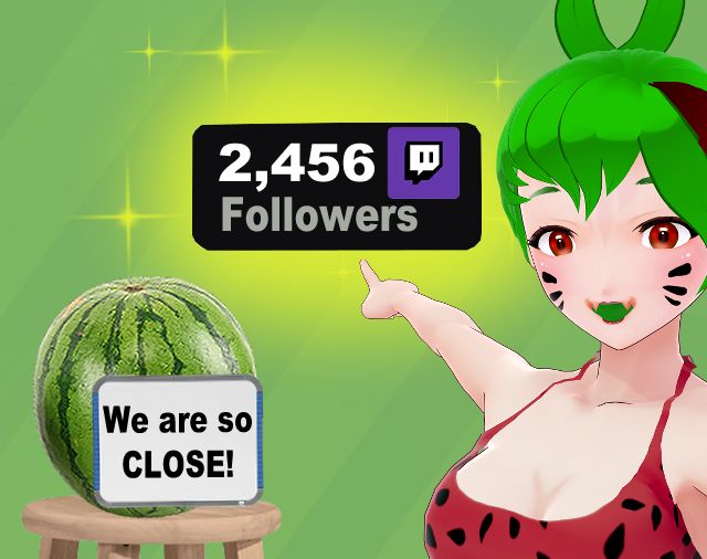 WE ARE SO CLOSE TO 2500 FOLLOWERS ON TWITCH!!!😃
We got this my seedlings! LET'S KEEP GOING! #Vtuber #VtuberEN #Vsky