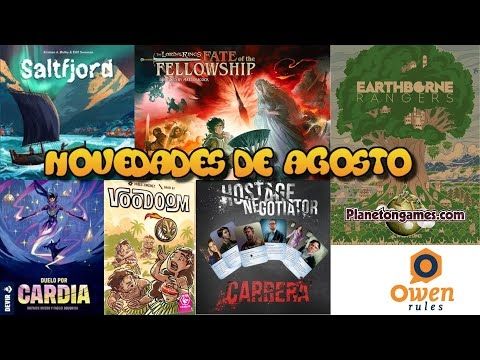 Novedades de juegos de Agosto | Owen Rules