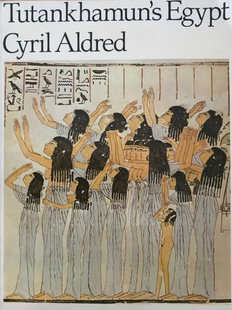 Cover of the BBC publication TUTANKHAMUN’S EGYPT (1972) by Cyril Aldred, published to accompany the BBC series of the same name. 