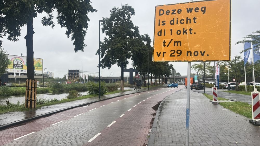 Verbindingsweg naar Station Schiedam Centrum tot eind november afgesloten
bron: Twee