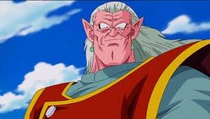 Kibito from the hit Anime Dragon Ball Z.

Pink skinned humanoid with elf like ears and turquoise earrings. 