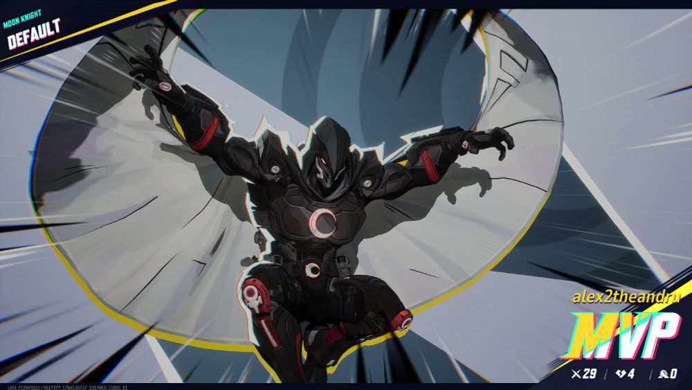 moon knight mvp screen from marvel rivals. 