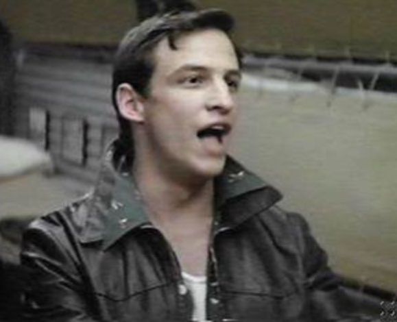 Image of Peter Frechette as Louis DiMucci from Grease 2