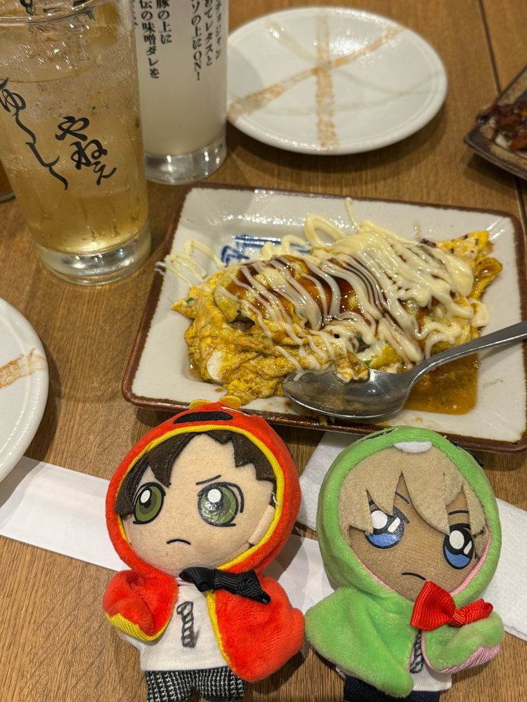 お好み焼き…
いやとんぺい焼きです