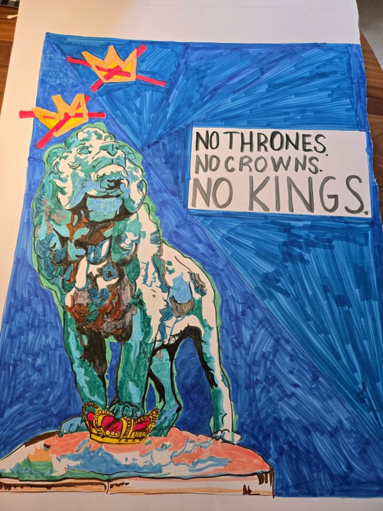 No Thrones. 
No Crowns.
NO KINGS.
OCT 18
#50501 #Indivisible 