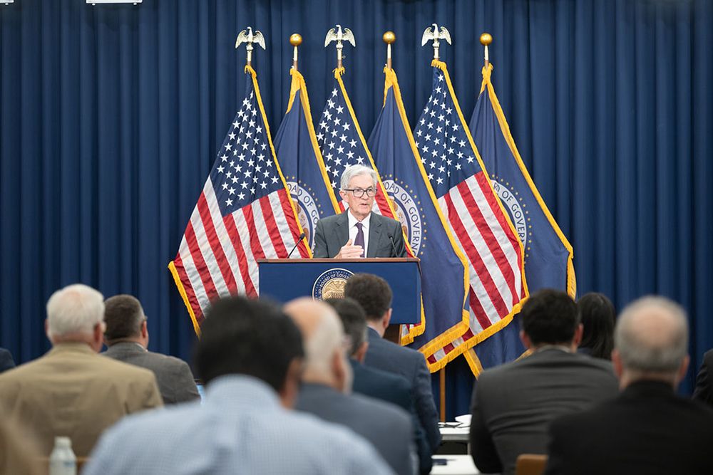 Chair Powell answers reporters' questions at the FOMC press conference on July 30, 2025.