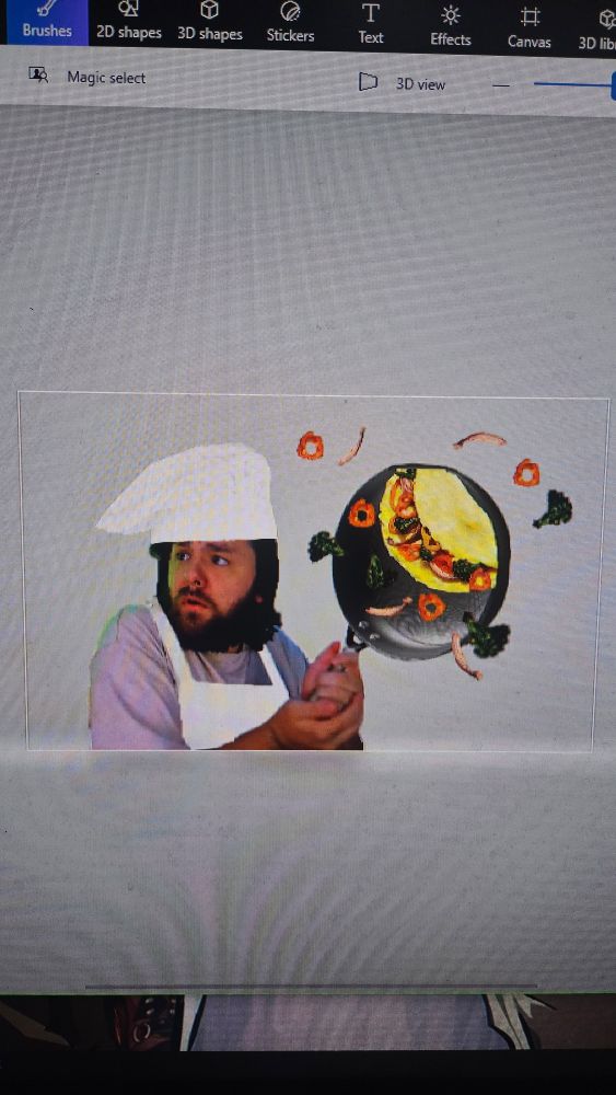 Making youtube thumbnail for a video about a cooking video game